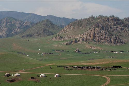 La densità di popolazione più bassa in Mongolia